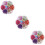 Handmade Brads for Crafts Assorted Color Safe PP Material 10