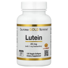 California Gold Nutrition, Luteína con Zexantina, 20 mg, 120 Softgels de Vegetales