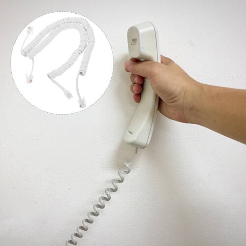 Mizh coiled telephone handset cord 2 pcs 1