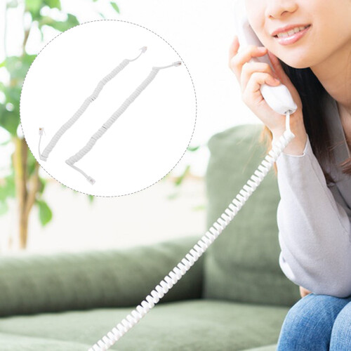 Eease phone handset coiled cord 2 pcs 2