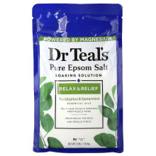 Dr. Teal's, Sal de Epsom Pura para Banho, Eucalipto & Hidrantes de Spearmint, 3 lbs (1.36 kg)
