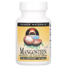 Source Naturals, Mangószteen, 60 tabletta