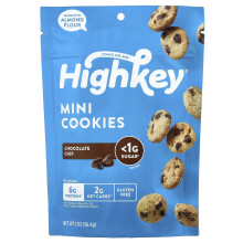 HighKey, Mini Cookies, Chocolate Chip, 2 oz (56.6 g)