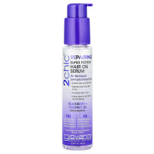 Giovanni, 2chic, Reparera Super Potion Hårolja Serum, Blackberry + Kokosolja, 2,75 fl oz (81 ml)