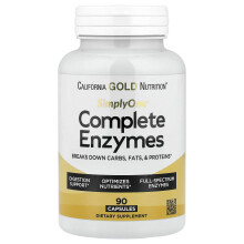 Super Nutrition, SimplyOne, Komplette Enzymer, 90 Kapsler