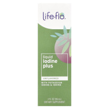 Life-flo, Iodo Líquido Plus, Com Potássio Iodato & Iodo, Sem Sabor, 2 fl oz (59 ml)