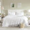 White Comforter Set Farmhouse Ruffle 3-Piece 2
