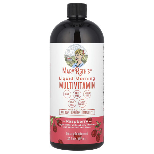 MaryRuth's, Liquid Morning Multivitamin, Raspberry, 32 fl oz (946 ml)