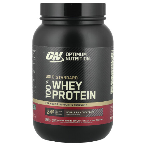 Optimum Nutrition Optimum Nutrition, Gold Standard 100% Whey, Double Rich Chocolate, 2 λίβρα (907 γρ)