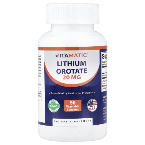 Vitamatic, Λιθίου Ορωτάτη, 20 mg, 90 Βιολογικά Φύλλα