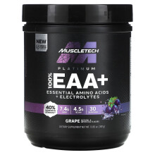 EAA+ 100% de Platinum de MuscleTech, Uva, 13,65 oz (387 g)