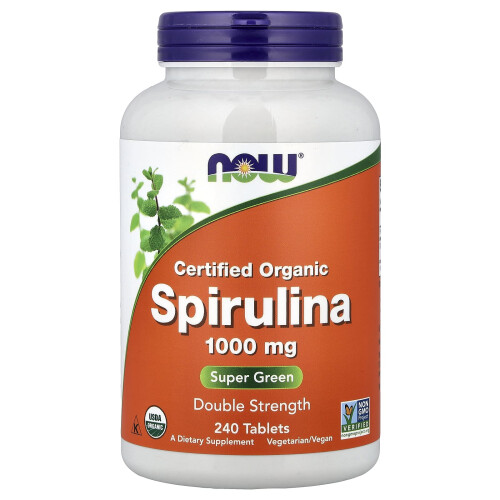 NOW Foods Spirulina, 1000mg - 240 tablets