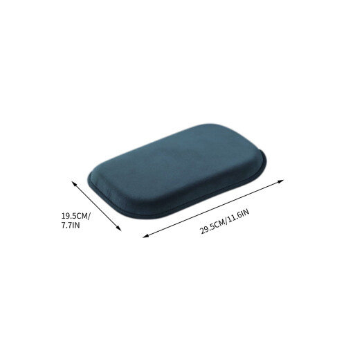 Car Armrest Box Height Pad Blue Universal 2