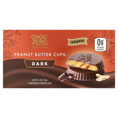 ChocZero, Κρέμα Μούστερδας, Σκούρο Τσόκολα, 8 Ατομικά Συσκευασμένα Κόμματα, 4 oz (113 g)