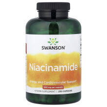 Swanson, Niacinamid, 500 mg, 250 Kapslar