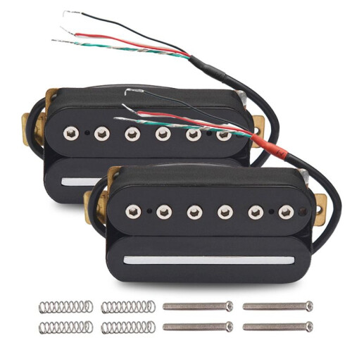 2 Micros de Guitare Électrique Humbucker à Double Bobine Réglables