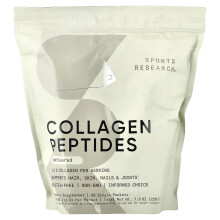 Sports Research, Kollagenpeptide, Unflavoured, 20 Einzelverpackungen, 0.39 oz (11 g) Jeder