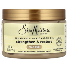 SheaMoisture, Czarny Olej Kastylijski, Wzmocnij i Odbuduj Maszk Traktujący, 12 oz (340 g)