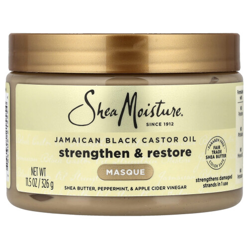 SheaMoisture, Μαύρη Κασταρόλαιμo, Θεραπεία και Ανακαίνιση Θεραπεία, 12 oz (340 g)