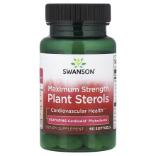 Swanson, Planten Sterolen, Maximum Sterk, 60 Zachte Capsules