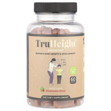 TruHeight, Magasság-növelő, multivitamin, 5-24 éves korosztály, vízitözelék, 60 cukorka