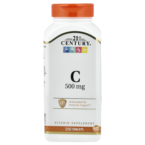 21st Century, Witamina C, 500 mg, 250 Tabletek