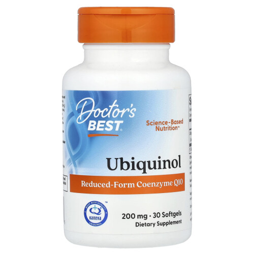 Doctor's Best, Ubiquinol com Kaneka, 200 mg, 30 Softgéis