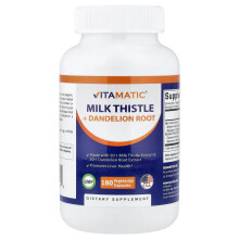 Vitamatic, Semente de Abóbora + Raiz de Dente-de-Leão, 180 Cápsulas Vegetarianas