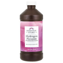 Heritage Store, HPM + Branco, Hidróxido de Peróxido de Hidrogênio, Poder de Brilho Superficial, 16 fl oz (480 ml)