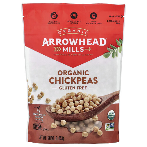 Organic Chickpeas από Arrowhead Mills, 16 oz (453 g)