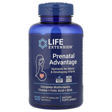 Life Extension, Prenatal Advantage, 120 Miękkie do Złagodzenia Softgels