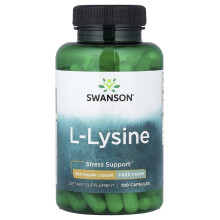Lysine, 500mg Free-Form - 100 caps