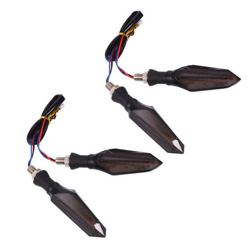 4PCS Φώτα φλας LED μοτοσικλέτας, γενικής χρήσης, φλας, πορτοκαλί λάμπα 1