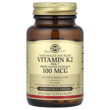 Solgar, Vitamina K2 Sorgente Naturale, 50 Capsule Vegetali