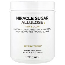 Codeage, Csoda cukor allulóz por, ízmentes, 35,27 oz (1 kg)