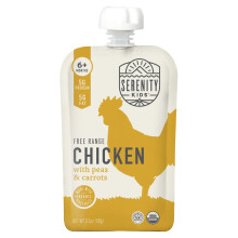 Serenity Kids, Kuřecí s hráškem & mrkví, 6+ měsíců, 3,5 oz (99 g)