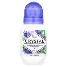 CRYSTAL, Deodorant Enrichat cu Minerale, Lavandă & Tea Albă, 2.25 fl oz (66 ml)