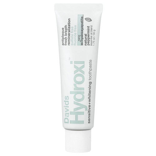 Δαβίδ Natural Toothpaste, Premium Toothpaste, Σενσιτιβ + Whitening, Natural Peppermint, 1.75 oz (50 g)