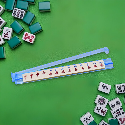 Σετ ραφιών πλακιδίων Mahjong από διαφανές ακρυλικό και ωστήριο, μοντέρνα ραφιέρα 2