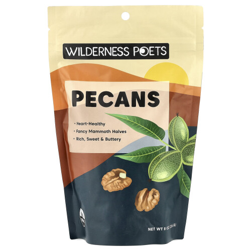 Wilderness Poets, Ægte Pecans, 8 oz (226 g)