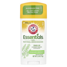Arm & Hammer, Esențiale cu Dezodorizatori Naturale, Dezodorant, Lavandă și Rozmarin, 2,5 oz (71 g)