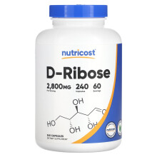 Nutricost, D-Ribose, 2.800 mg, 240 Kapseln (700 mg pro Kapsel)