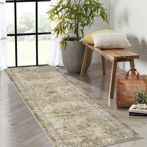 Χαλί για διάδρομο Taupe 60 x 180 εκ. Πλενόμενο αντιολισθητικό 2