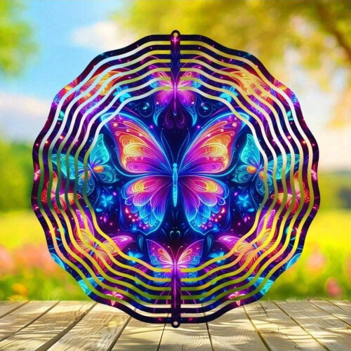 Metal Butterfly Wind Spinner 1