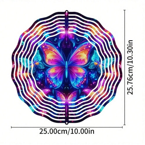 Metal Butterfly Wind Spinner 2
