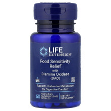 Life Extension, Fødevarefølsomhedsbehandling med Diamine Oxidase (DAO), 60 Vegetariske Capsuler (4.3 mg per Capsule)