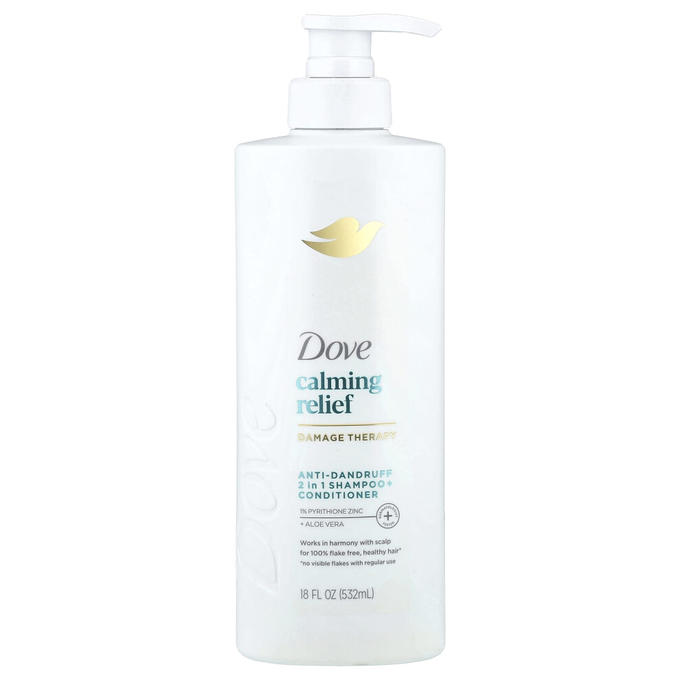 Dove , Calming Relief, Anti-Dandruff 2 In 1 Shampoo + Conditioner, 18 Fl Oz (532 Ml)