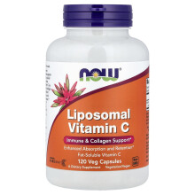 NOW Foods, Liposomálny Vitamin C, 120 Veg Kapsulí
