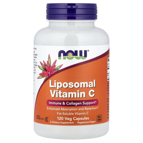 NOW Foods NOW Foods, Liposomaalinen Vitamiini C, 120 kasvikapselia
