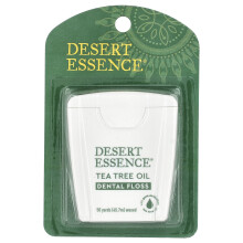 Desert Essence, Tee Træ Olie Dental Floss, Waxed, 50 Yds (45,7 m)